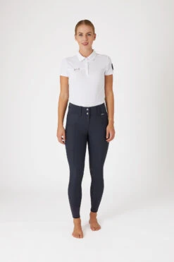 Horze Indira Damen Kniebesatzreithose Mit Hohem Bund -Reiter's Paradies 36768 IKB 3