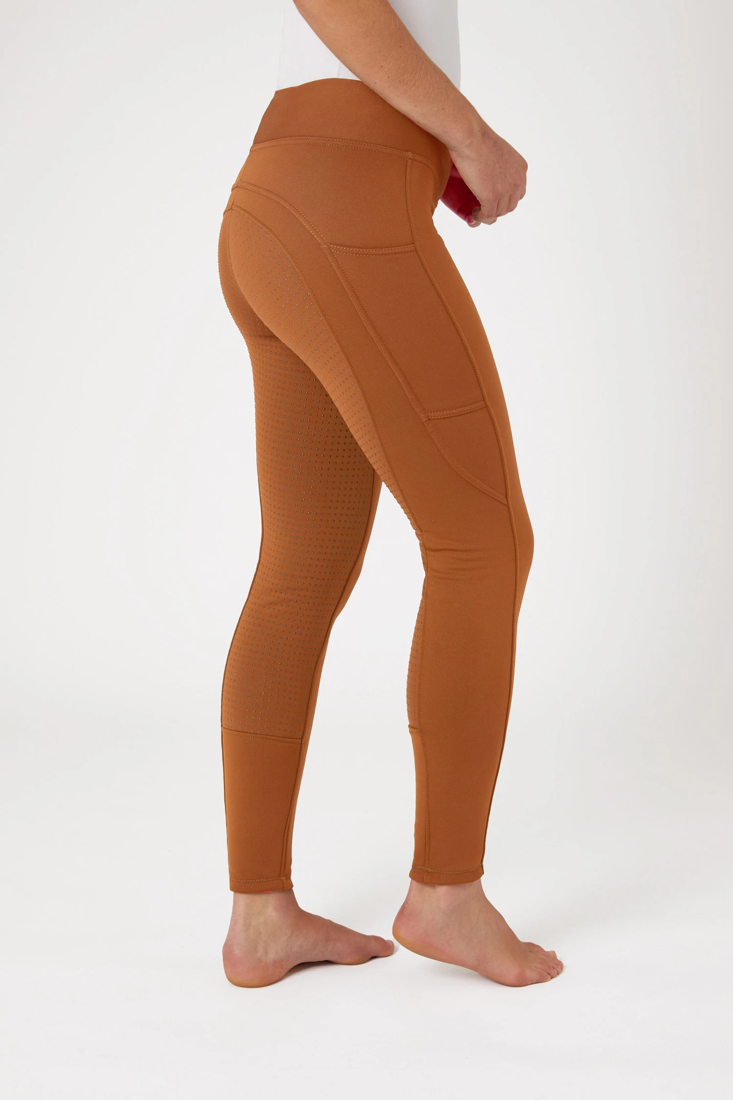 Horze Active Damen Winter Vollbesatzreitleggings Mit Handytasche 2 Horze Active Damen Winter Vollbesatzreitleggings Mit Handytasche - Image 2