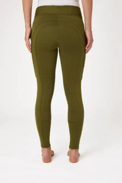 Horze Active Damen Winter Kniebesatzreitleggings Mit Handytasche -Reiter's Paradies 36790 dogr 04