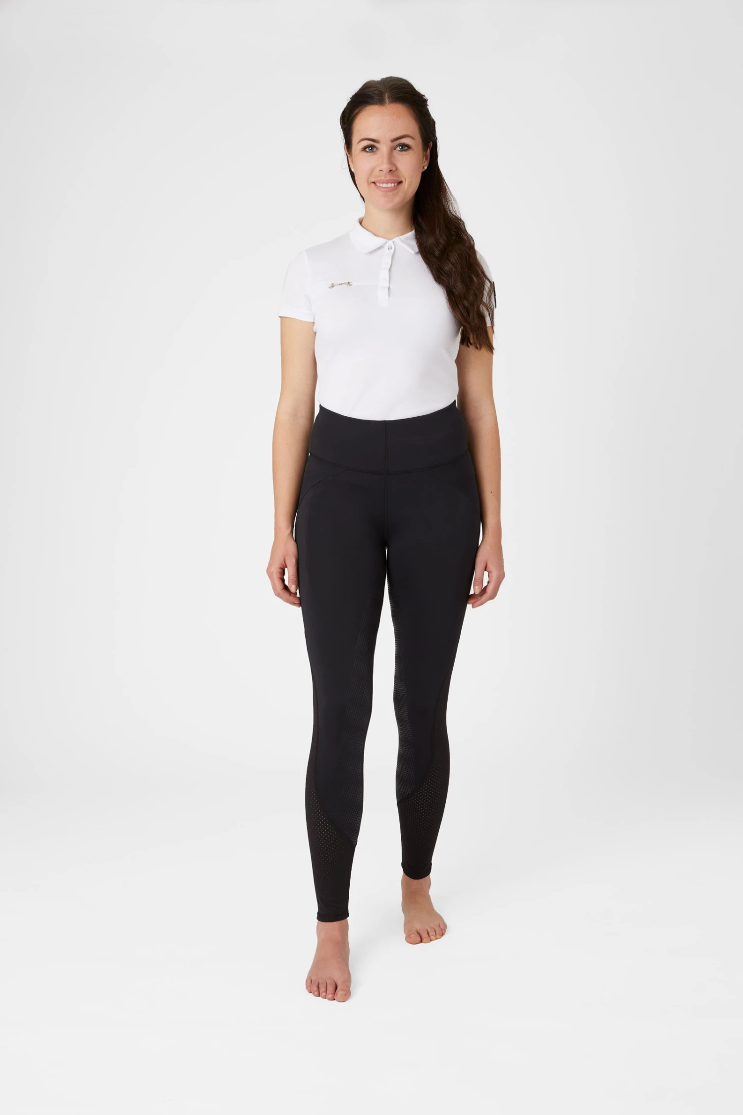 Horze Damen Reitleggings Mit Silikonvollbesatz Und Mesh Einsätzen 3 Horze Damen Reitleggings Mit Silikonvollbesatz Und Mesh Einsätzen - Image 3