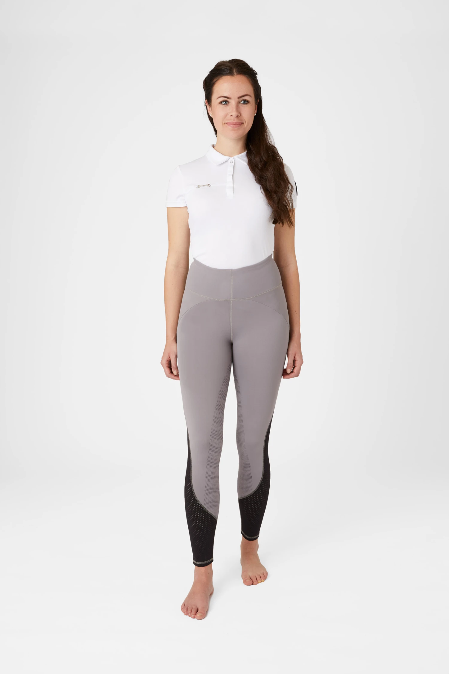 Horze Damen Reitleggings Mit Silikonvollbesatz Und Mesh Einsätzen 8 Horze Damen Reitleggings Mit Silikonvollbesatz Und Mesh Einsätzen - Image 8
