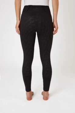 Horze Vollbesatzreitleggings Mit Roségoldenem Reißverschluss -Reiter's Paradies 36909 bl 04