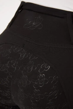 Horze Vollbesatzreitleggings Mit Roségoldenem Reißverschluss -Reiter's Paradies 36909 bl 06