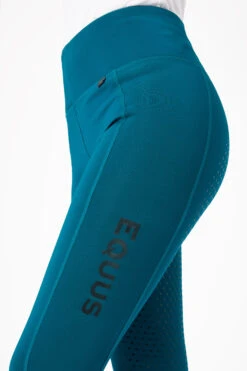 Horze Damen Vollbesatzreitleggings Mit Mesh-Beinabschlüssen -Reiter's Paradies 36910 lgnb 06