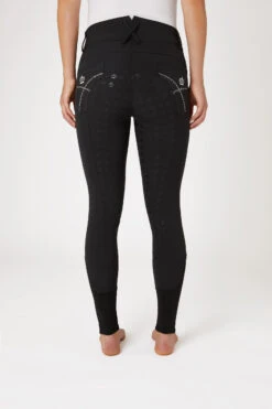 Horze Silikonvollbesatzreithose Mit Bestickung Und Kristallen -Reiter's Paradies 36954 bl 04