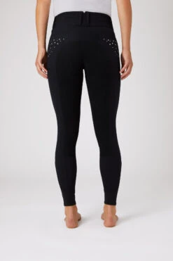 Horze Damenreithose Mit Ledervollbesatz Und Kristalltaschen -Reiter's Paradies 36959 BL 4