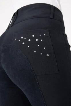 Horze Damenreithose Mit Ledervollbesatz Und Kristalltaschen -Reiter's Paradies 36959 VDB 5