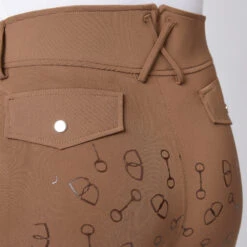 Reithose Mit Vollbesatz Mit Hohem Bund Und Silikon Gebissdruck -Reiter's Paradies CP3630 BR 6