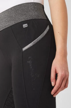 Damen Reitleggings Mit Vollbesatz Und Glitzerbund -Reiter's Paradies CP3672 BL 5