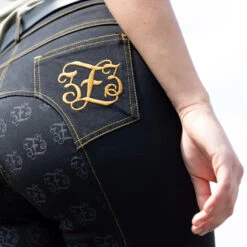 Reithose Mit Vollbesatz In Jeansoptik Für Damen -Reiter's Paradies CP3680 BL 11