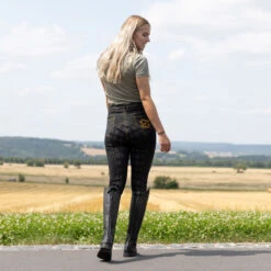 Reithose Mit Vollbesatz In Jeansoptik Für Damen -Reiter's Paradies CP3680 BL 9