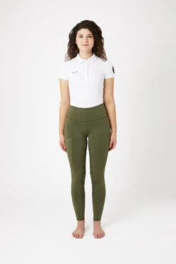 Horze Reitleggings Für Damen Mit Silikonvollbesatz Und Handytasche -Reiter's Paradies cp3593 dgr 03